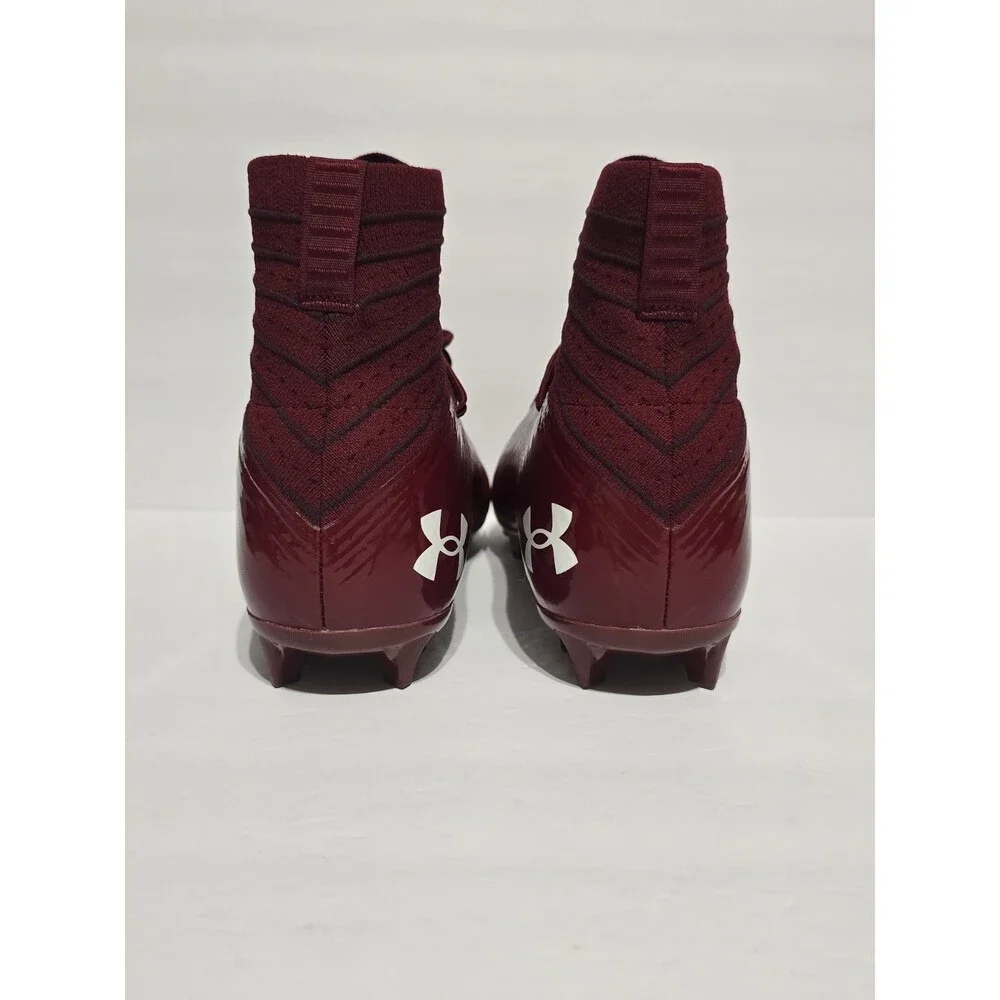 Under Armour Men's 12 UA Highlight MC Knit Football Cleats Burgundy Brand New
